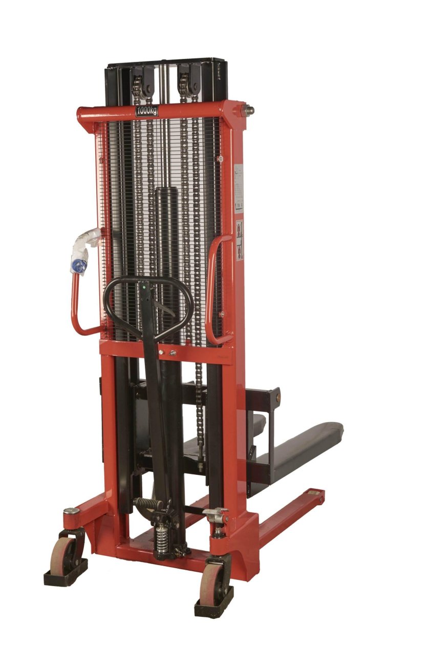 Штабелер ручной гидравлический с раздвижными