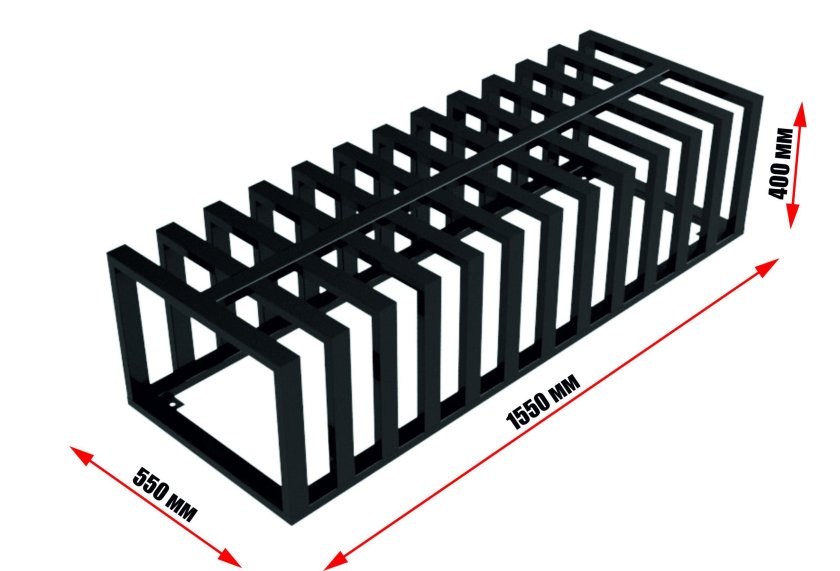 Велопарковка скамья ГЛАВСПОРТ