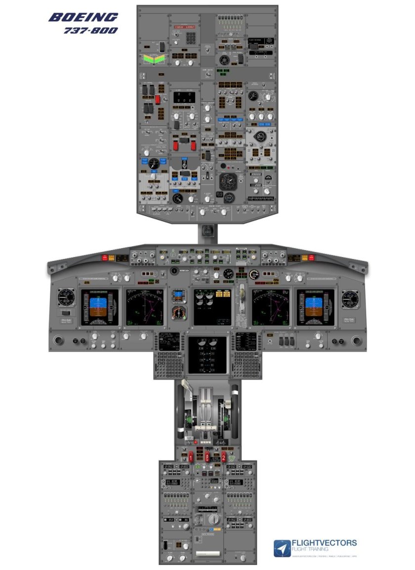 Кабина Boeing 737 ng