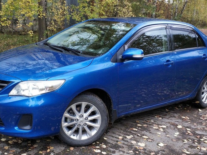 Тойота Королла синяя 2008