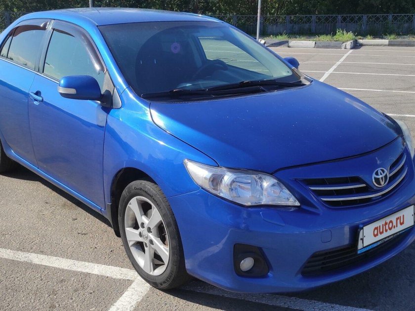 Тойота королла 2013 синяя рестайлинг