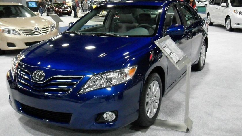 Toyota Camry 2008 синяя