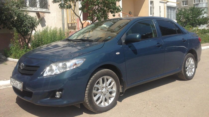Тойота Королла синяя 2008