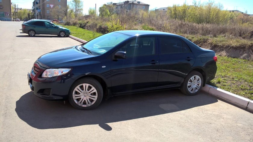 Тойота Королла синяя 2008