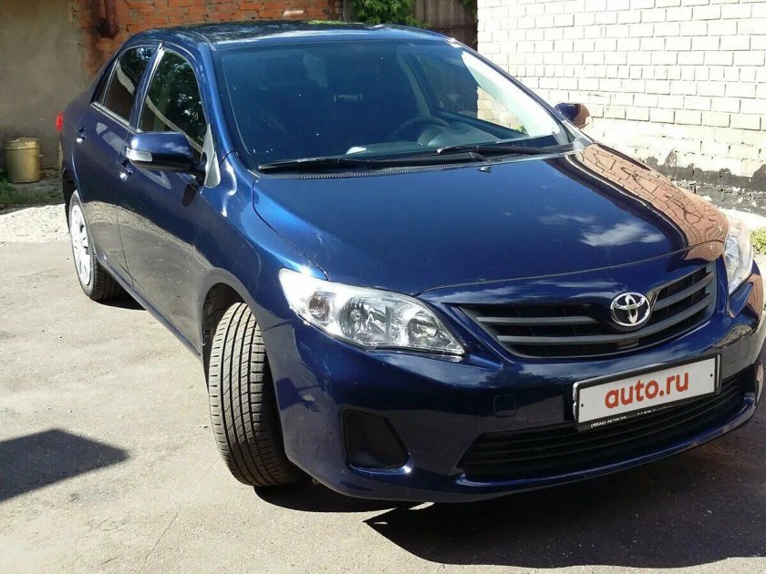 Тойота Королла синяя 2008