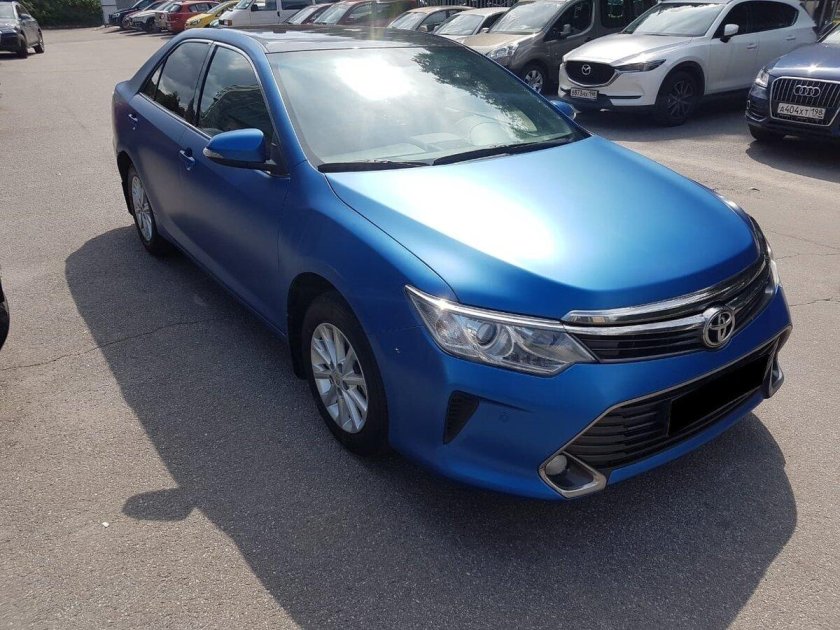 Камри 50 синяя