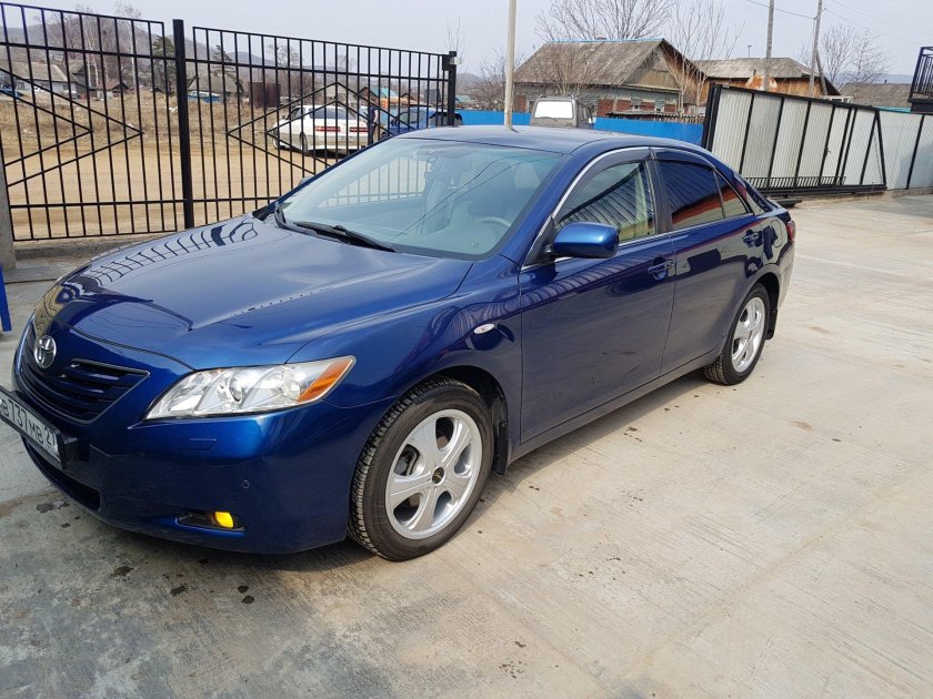 Toyota Camry 2008 синяя