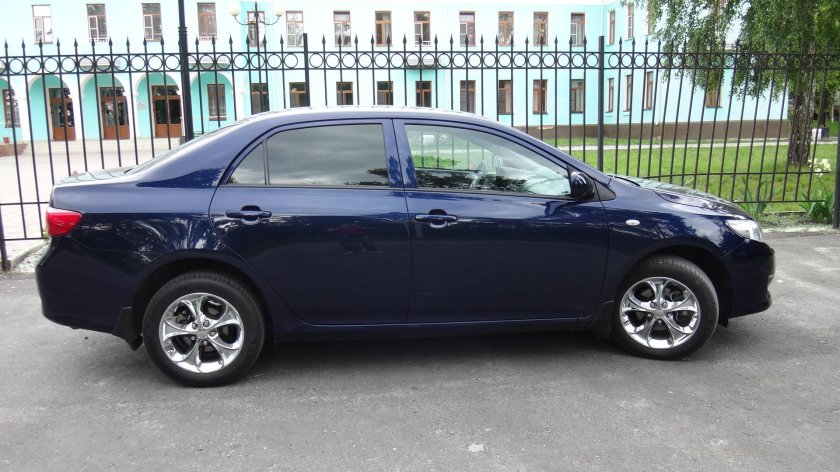 Тойота Королла синяя 2008
