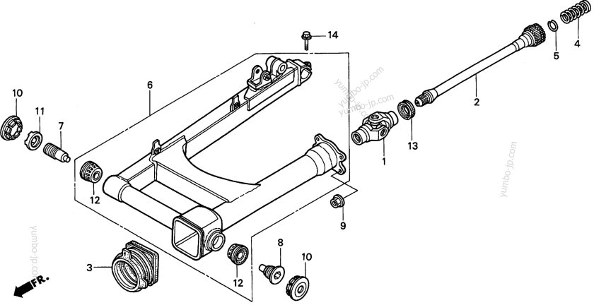 Задний маятник VTX 1800