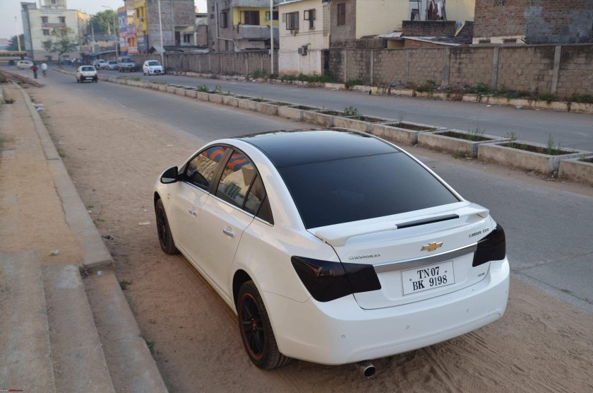 Chevrolet Cruze белый тонированный