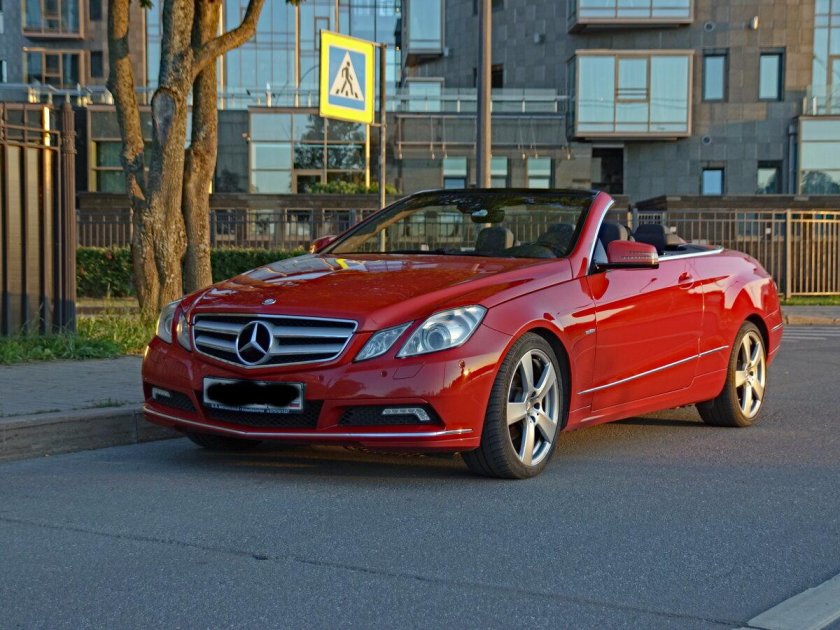 W207 Mercedes кабриолет