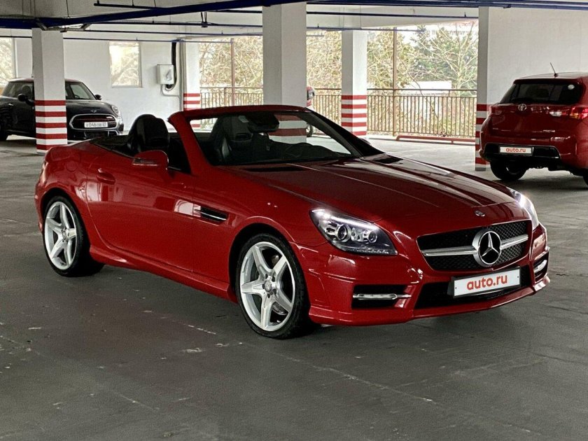 Мерседес СЛК красный