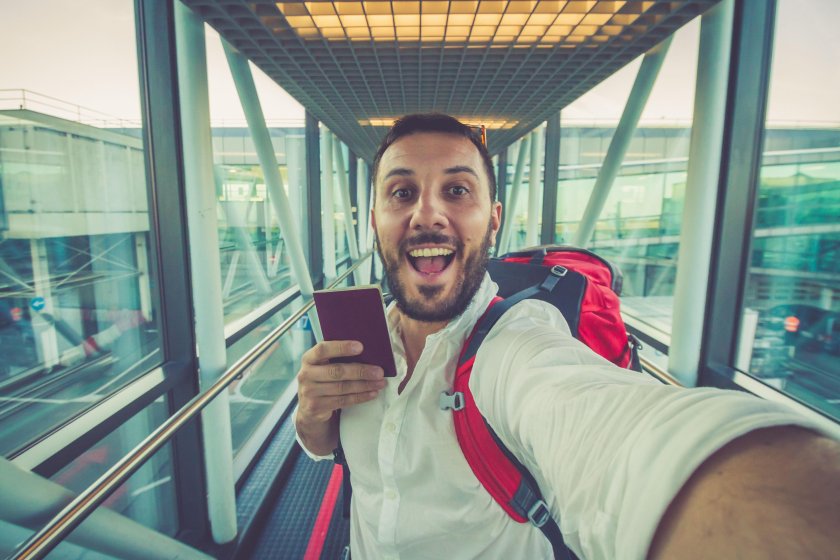 Селфи в аэропорту