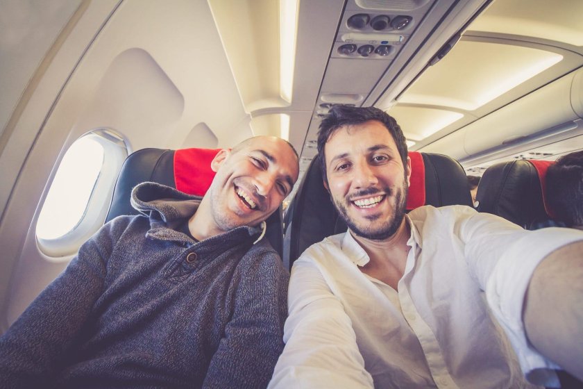 Человек селфи