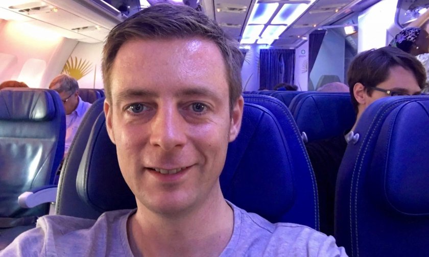 Селфи в салоне самолета