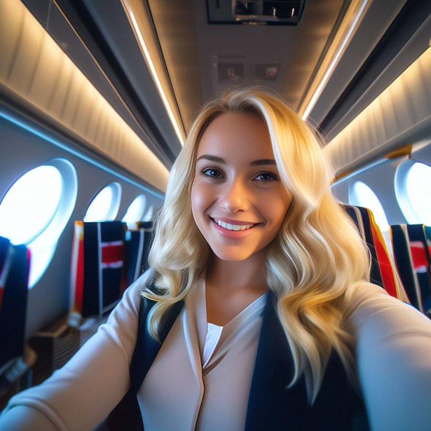 Красивая стюардесса