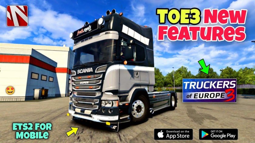 Грузовики на стоянках Euro Truck Simulator 2 1.45.2.12