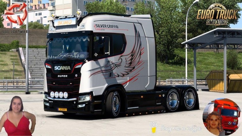Silver griffin scania ets 2