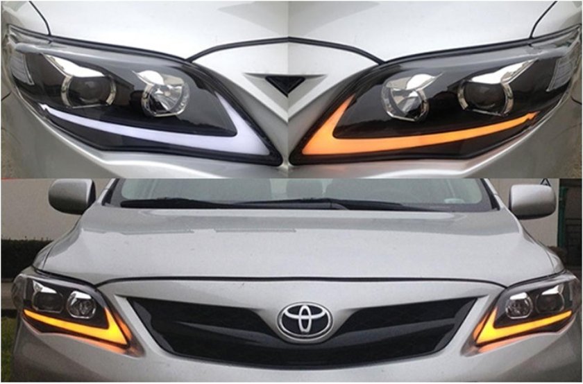 Тойота Королла 150 фары Лексус