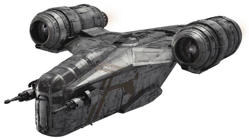 Лезвие бритвы, космический корабль мандалорца