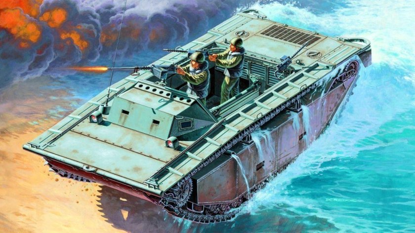 Сборная модель Italeri 1/35 LVT-2 6462