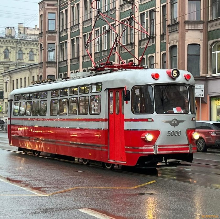 Ретро трамвай Санкт-Петербург 2023