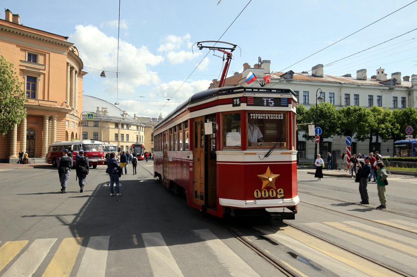 Экскурсионный трамвай т1 Санкт-Петербург