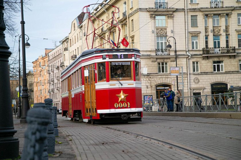 Экскурсионный трамвай т1 Санкт-Петербург