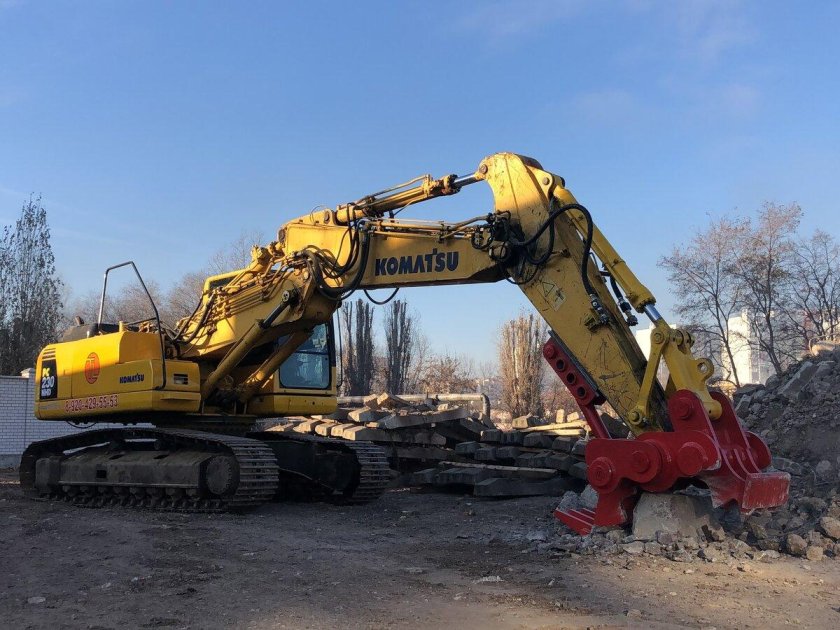 Крашер гусеничный экскаватор