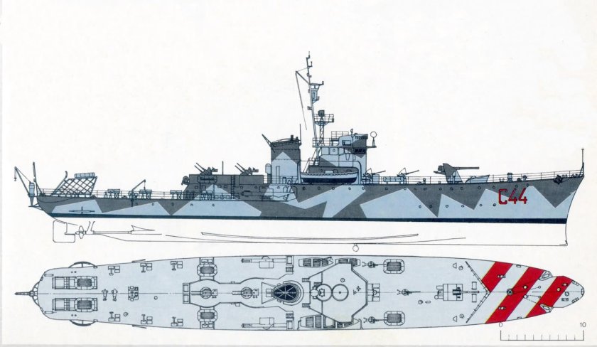 Корвет типа Флауэр чертежи