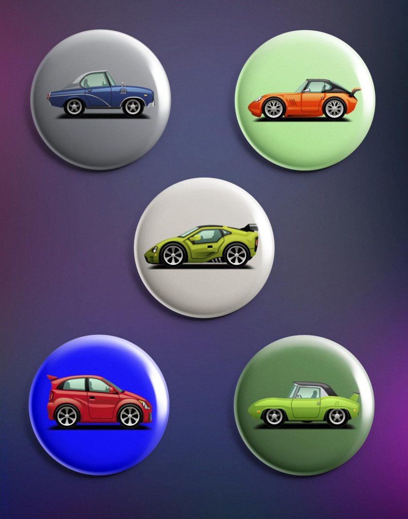 Значок машинка