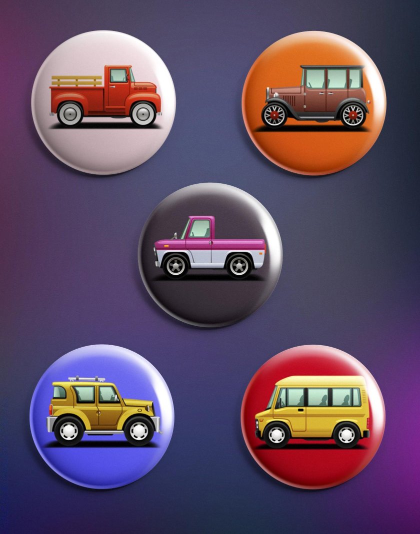 Значок машинка