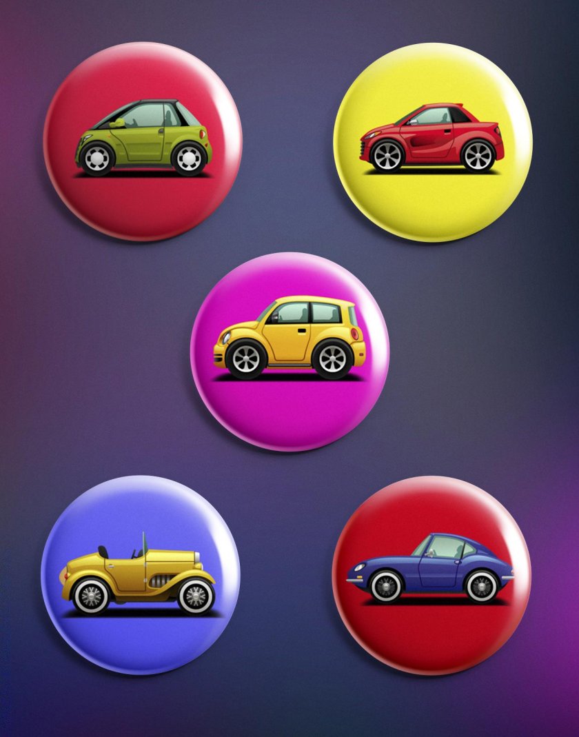 Значок машинка