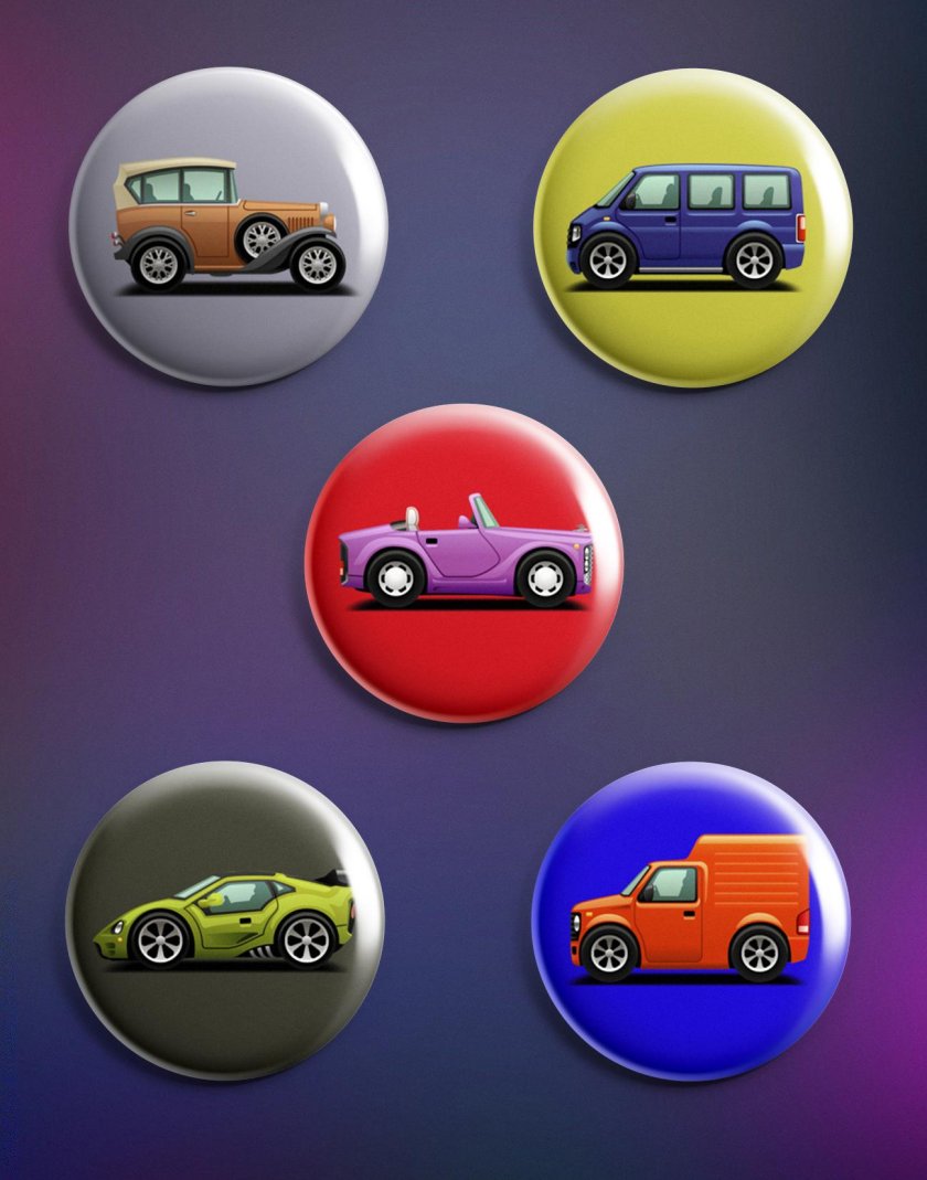 Значок машинка