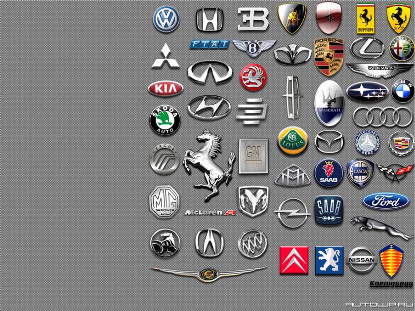 Значки марки автомобилей