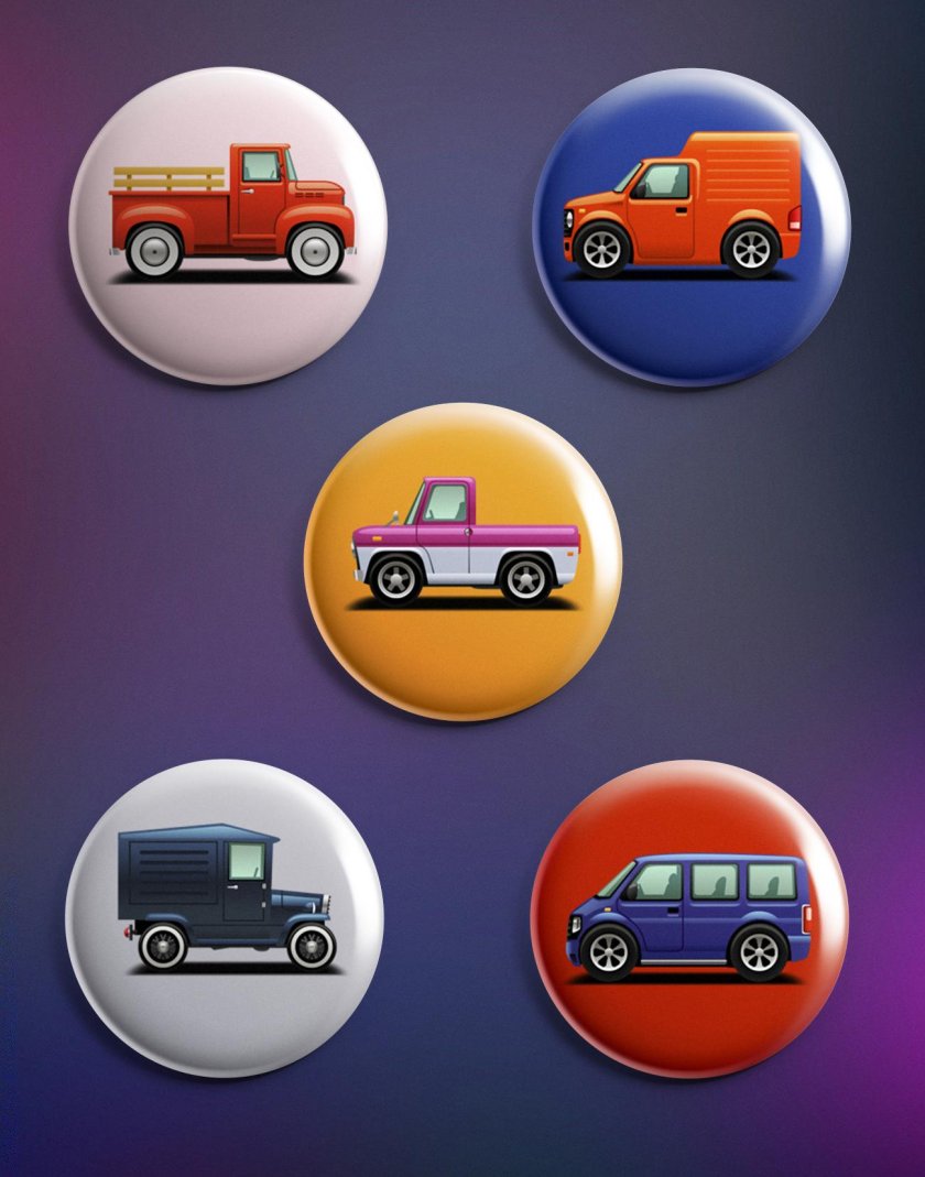 Значок машинка