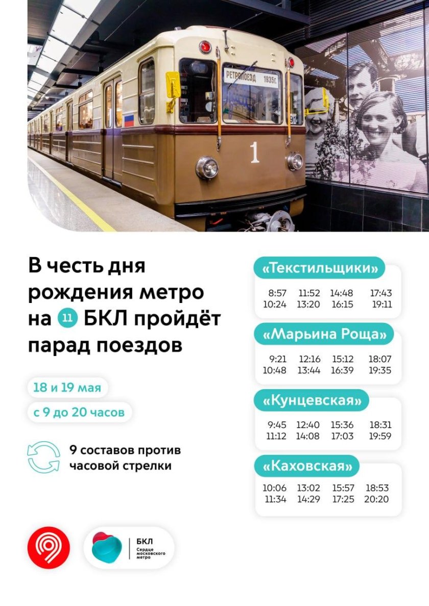 Парад поездов метро