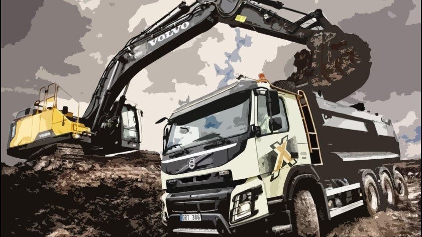 Экскаватор Скания