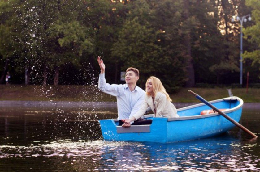 Фотосессия в лодке