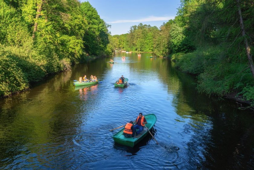 Елагин остров парк лодки