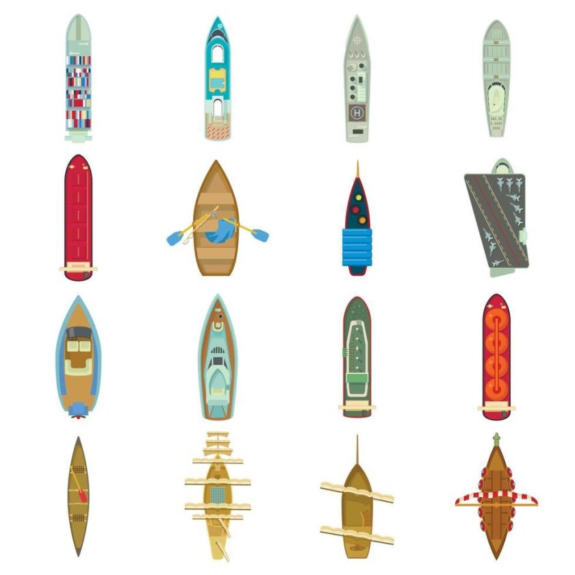 Лодка вид сверху