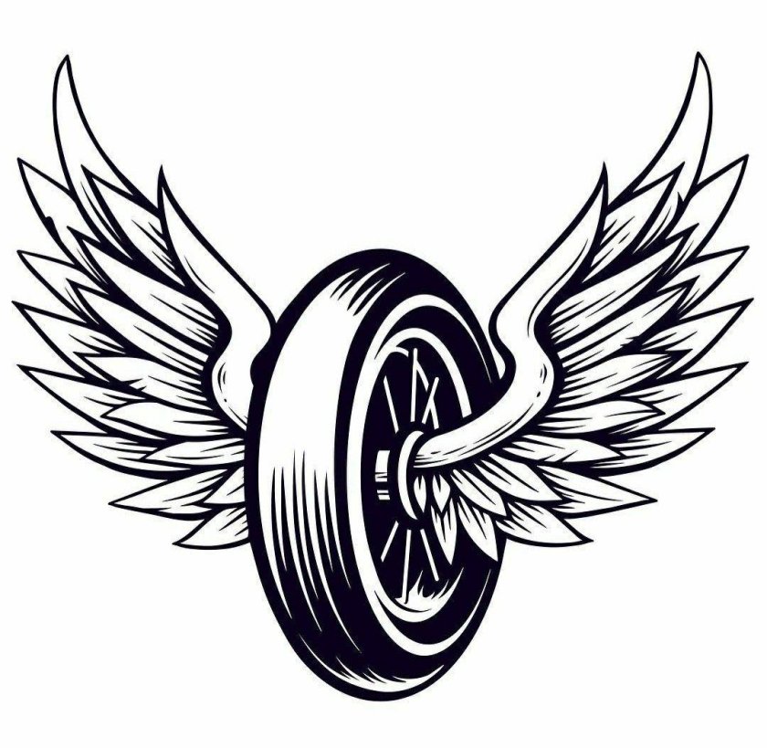 Колесо с крыльями