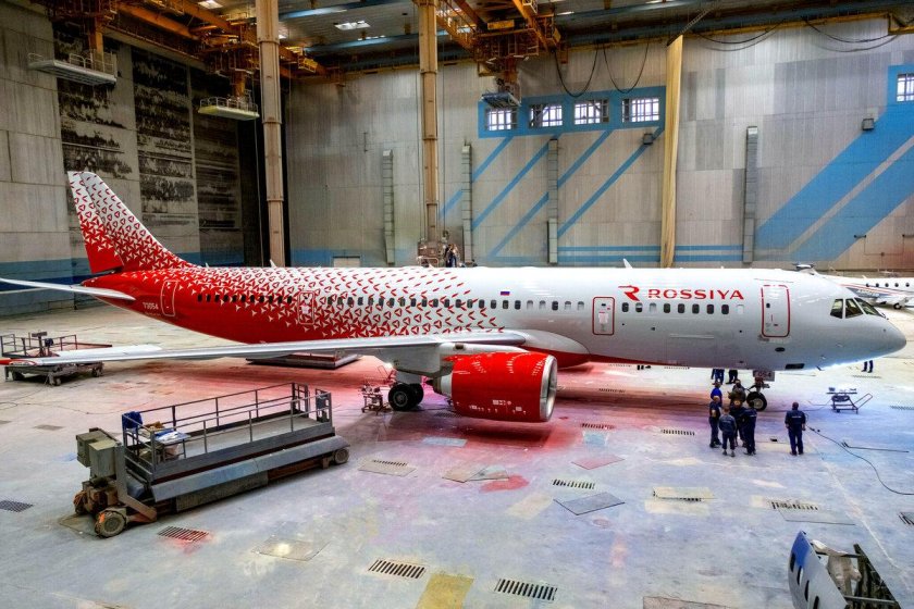 МС-21 В ливрее авиакомпании Россия