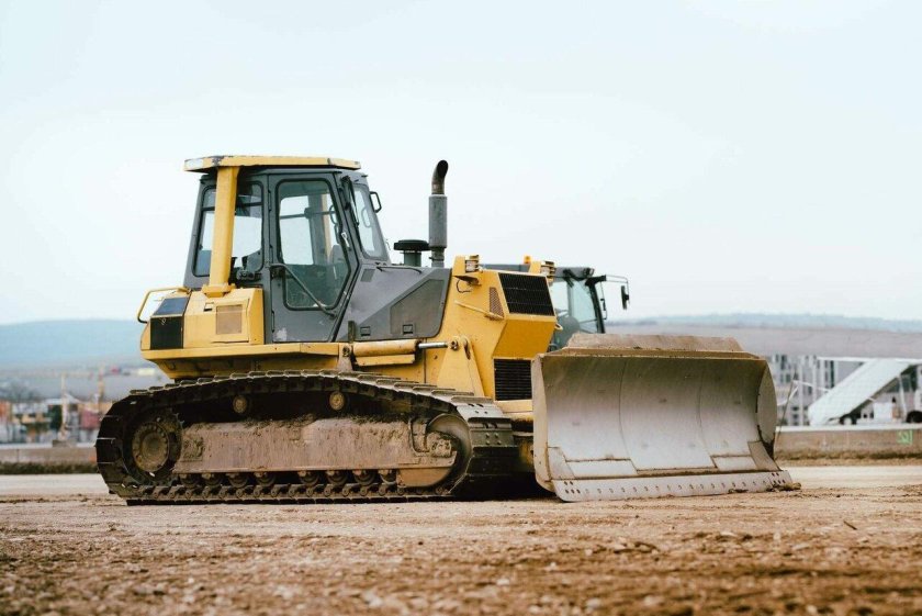 Бульдозер Сток фото