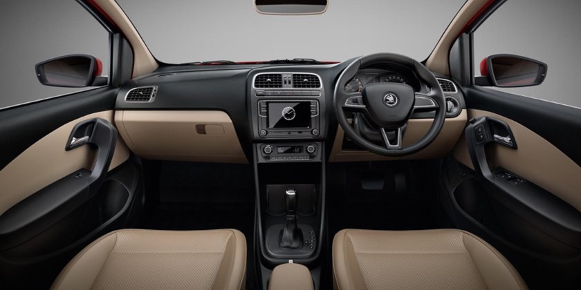 Skoda Rapid для Индии салон