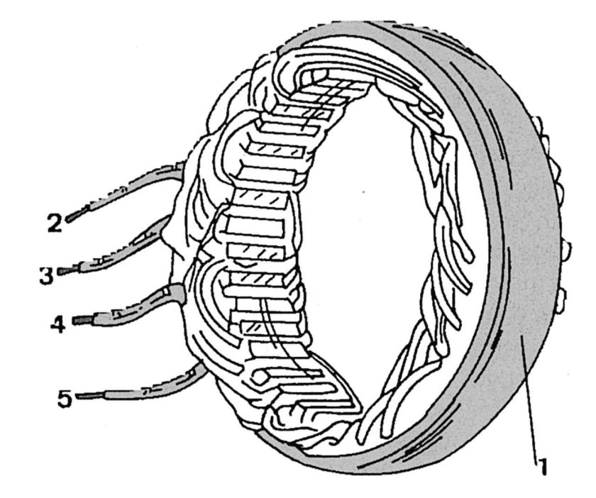 Обмотка (статор генератора 100а ген.5122,5102) ПРАМО