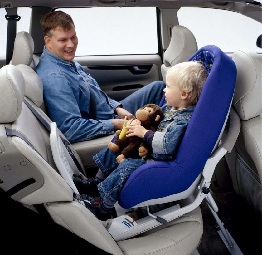 Детское кресло на переднем сиденье