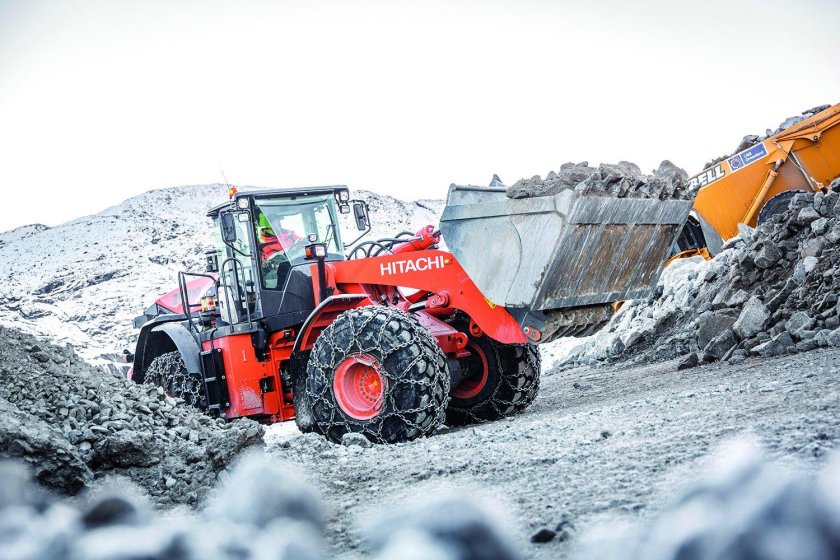 Фронтальный погрузчик хитачи