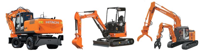 Экскаваторы Хитачи Модельный ряд