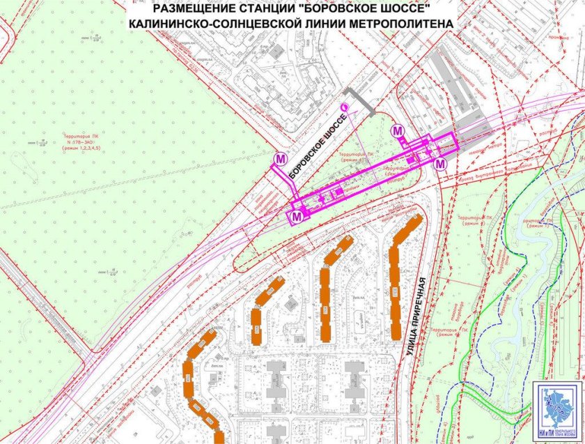 План застройки Боровское шоссе